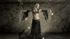 Woman abstract blondes