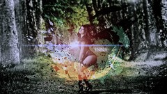 Woman abstract Celebrity brunettes Elena Alexandra Apostoleanu 