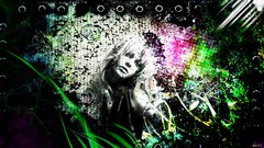 Woman abstract down break