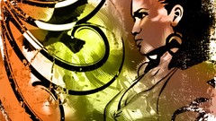 Woman abstract multicolor Photo