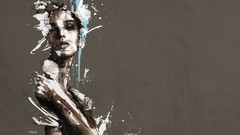 Woman abstract neo brunettes