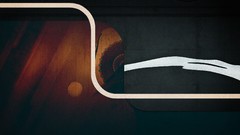 Woman abstract storm milk lines 3d stripes artwork