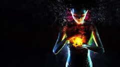 Woman abstract surreal fantasy art