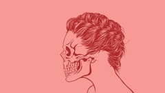 Woman abstract teeth Jaws skulls