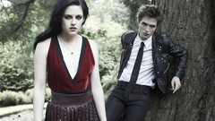 Woman Actors Kristen Stewart robert pattinson Leather Jacket 
