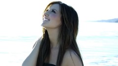 Woman Actress ashley tisdale smiling brunettes singers models 