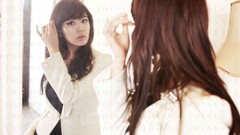 Woman Actress asians bangs models photo shoot Korean Yoon Eun 