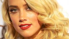 Woman Actress blondes amber heard