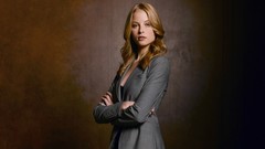 Woman Actress blondes blue eyes models business suit rachel 