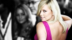 Woman Actress blondes charlize theron looking back selective 