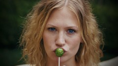 Woman Actress blondes january jones lollipops