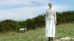 Woman Actress blondes short hair white dress adelaide clemens