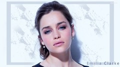 Woman Actress blue eyes brunettes emilia clarke