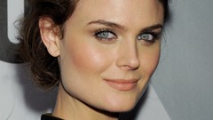 Woman Actress blue eyes brunettes emily deschanel