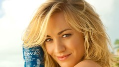 Woman Actress bottles blondes yvonne strahovski body painting 