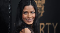 Woman Actress brown eyes brunettes freida pinto