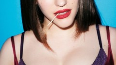 Woman Actress brunettes kat dennings huge boobs