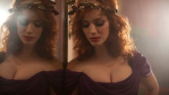 Woman Actress cleavage christina