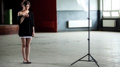 Woman Actress czech brunettes black dress Eva Josefikova