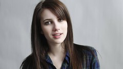 Woman Actress green eyes brunettes emma roberts