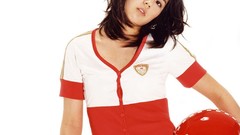 Woman Actress helmets asians short hair Korean Han Ga In