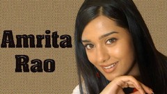 Woman Actress indian black hair brown background Amrita Rao