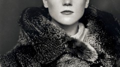 Woman Actress lipstick green eyes fur coat redheads rose leslie 