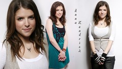 Woman Actress long hair brunettes anna kendrick