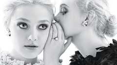 Woman Actress magazines models Dakota Fanning elle fanning