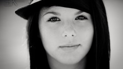 Woman Actress models grayscale