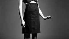 Woman Actress models photo shoot selma blair grayscale