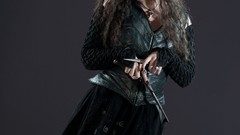 Woman Actress wand brunettes black dress harry potter Helena 