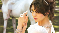 Woman Actress white dress