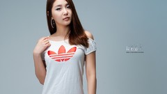 Woman Adidas asians models Korean Bang Eun Young