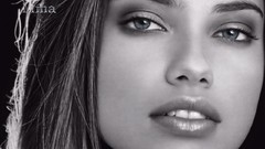 Woman adriana lima grayscale