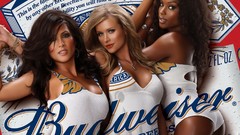Woman advertisement budweiser beers