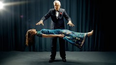 Woman advertisement flying floating artwork illusions