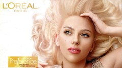 Woman advertisement lips Scarlett Johansson faces Actress 