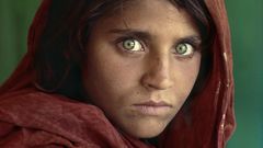 Woman Afghanistan green eyes