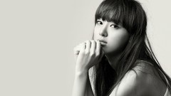 Woman After School monochrome asians brunettes bangs