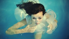 Woman air brunettes nude