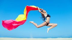 Woman air Flags lingerie Spanish models bra panties