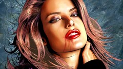 Woman alessandra ambrosio artwork