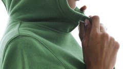 Woman alessandra ambrosio hooded