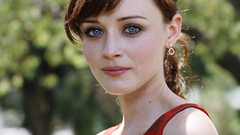 Woman alexis bledel blue