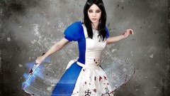Woman Alice brunettes cosplay American McGees Alice Enjinight