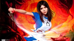 Woman alice madness returns cosplay American McGees Alice
