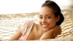 Woman alicia keys brown eyes brunettes singers black people 