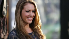 Woman Alyssa Milano Actress smiling brunettes