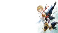 Woman android blondes blue eyes short hair video games Persona 